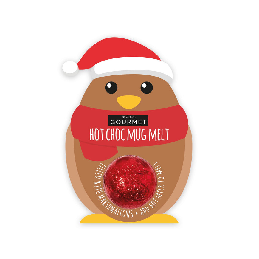 Christmas Robin Hot Chocolate Bomb Mug Melt