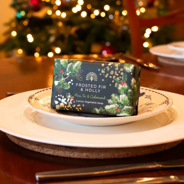 Christmas Tidings Frosted Fir and Holly Soap