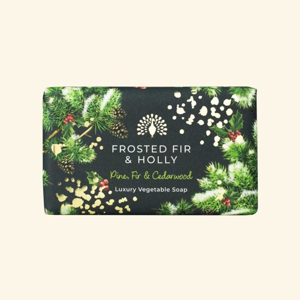 Christmas Tidings Frosted Fir and Holly Soap
