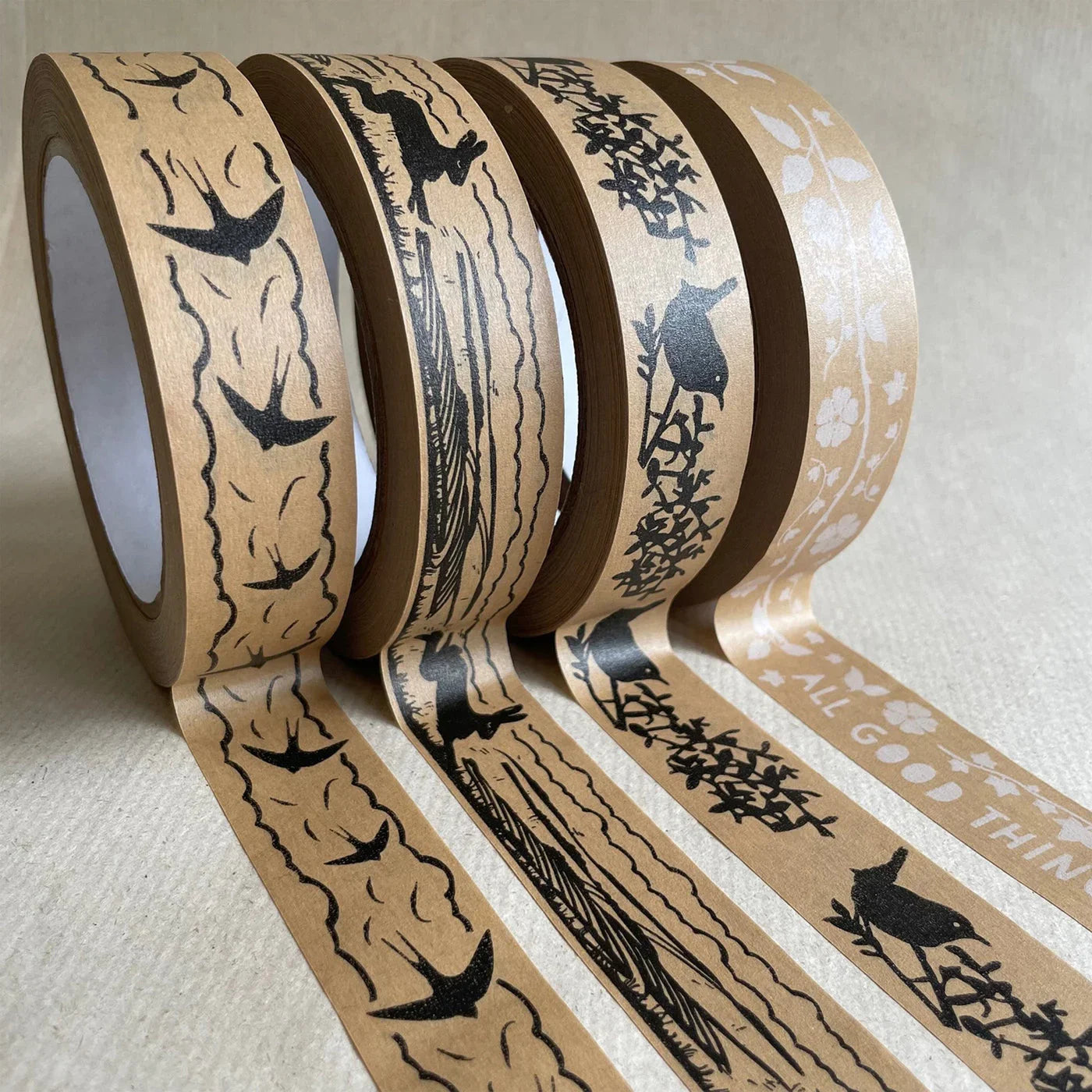 Kraft Paper Tape - All Good Things are Wild & Free - Thoreau