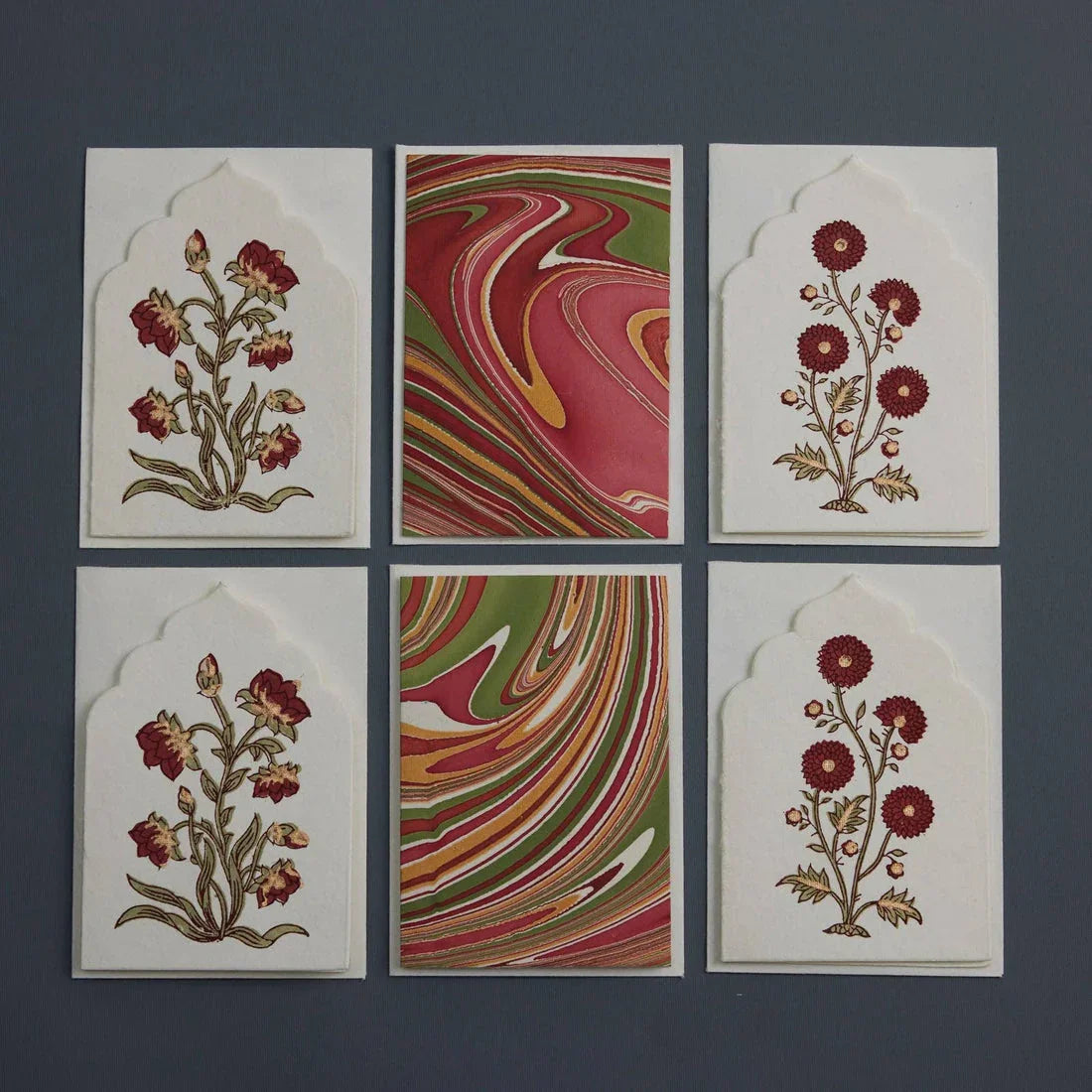 Sandook Ruby Boxed Artisan Notecard Set of 6