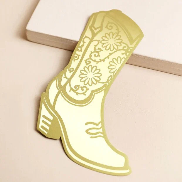 Brass Bookmark - Cowgirl Boot