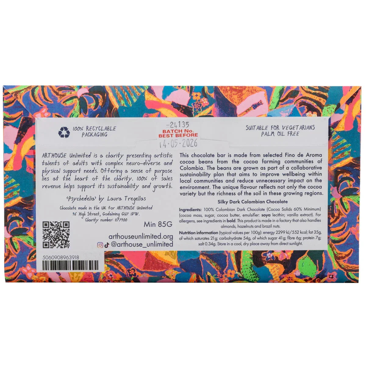 Arthouse Unlimited Chocolate - Silky Oat Milk Chocolate