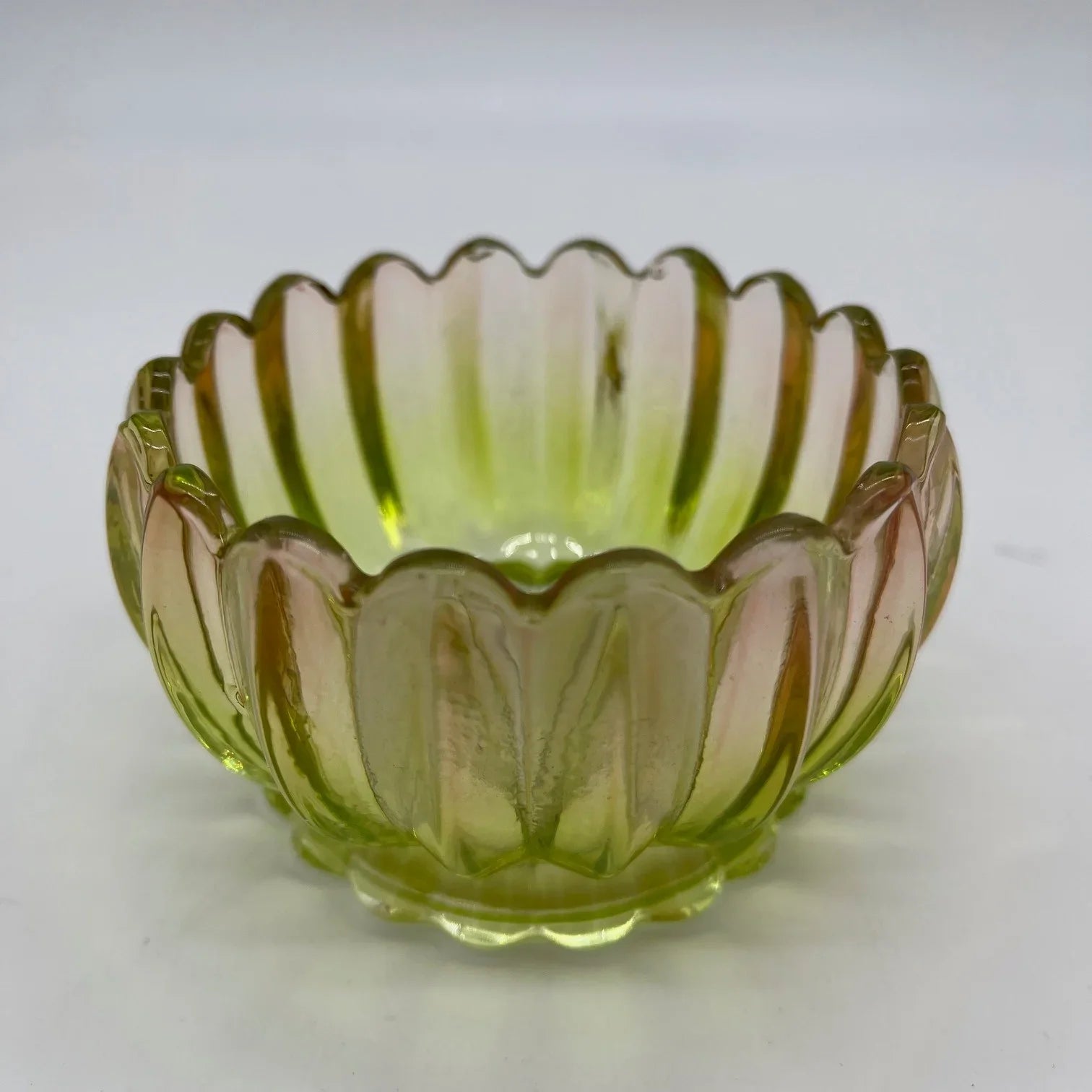 Flower Tealight - Orange Bowl/Lime Base