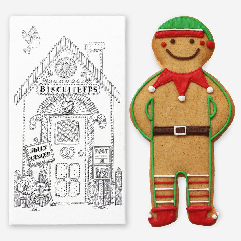 Biscuiteers Ginger Elf Jolly Ginger Biscuit