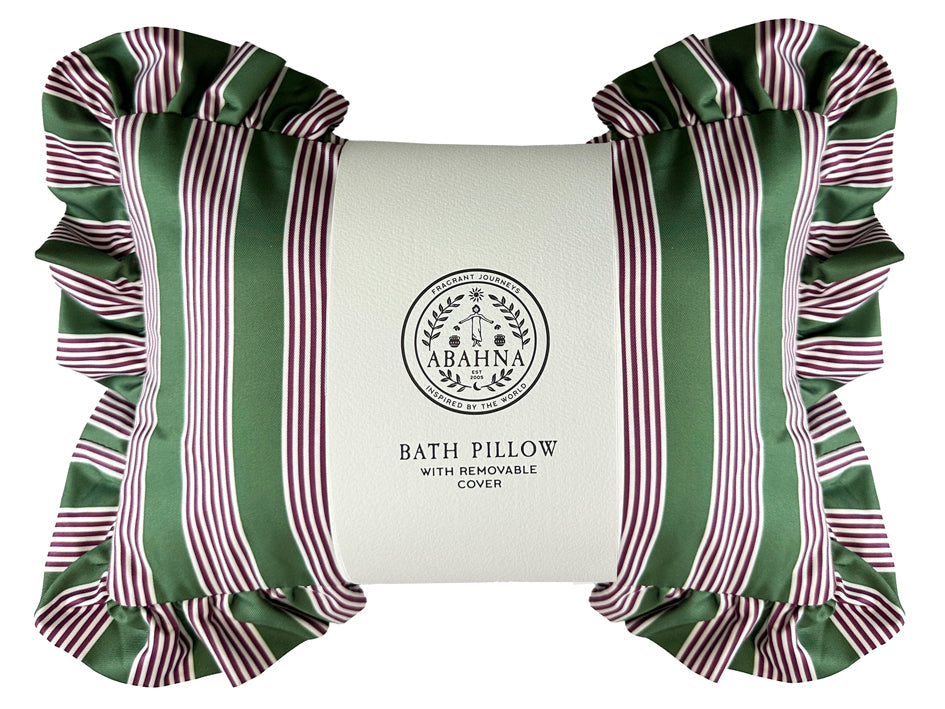 Abahna Bath Pillow - Pink & Green