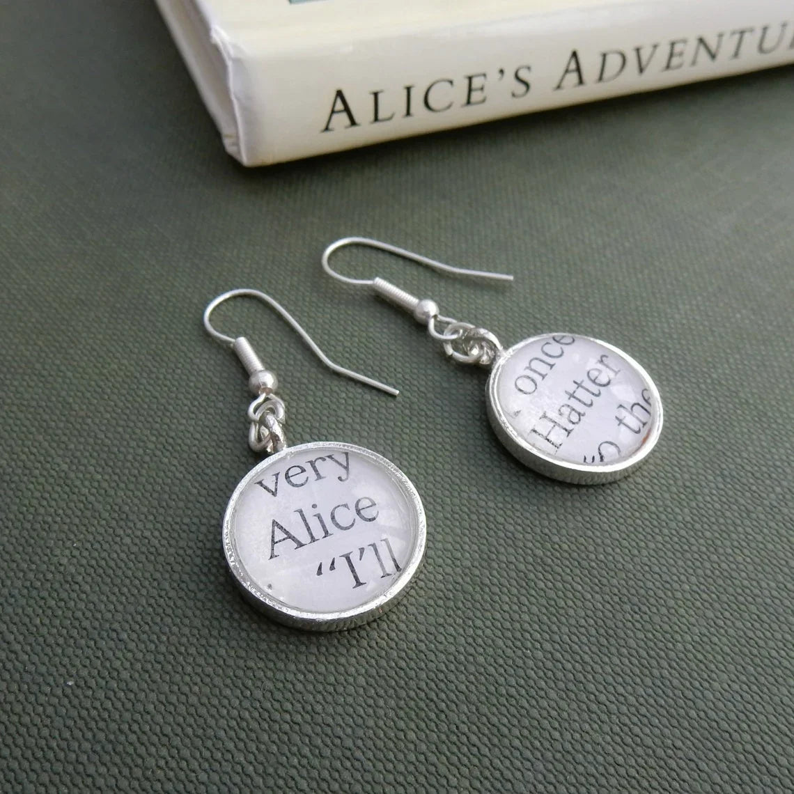 Alice in Wonderland Earrings - Alice & Hatter