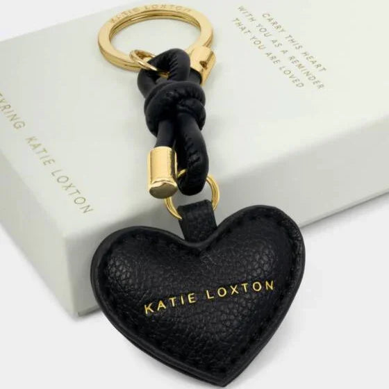 Key to My Heart - Black Heart Keyring - Katie Loxton