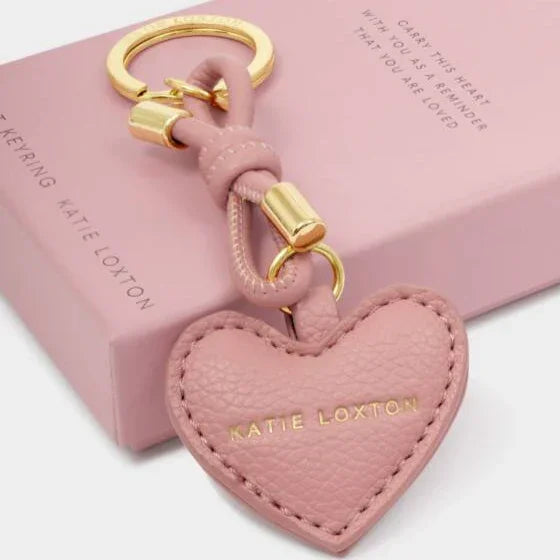 Key to My Heart - Rose Pink Heart Keyring - Katie Loxton