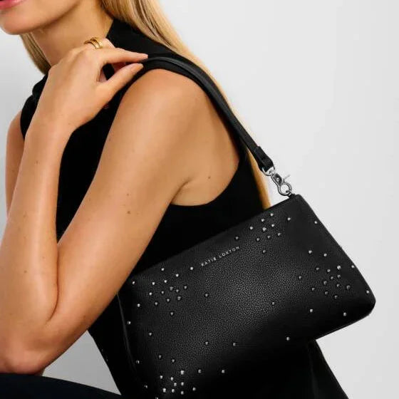 Nova Studded Wristlet Clutch Black - Katie Loxton