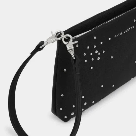 Nova Studded Wristlet Clutch Black - Katie Loxton