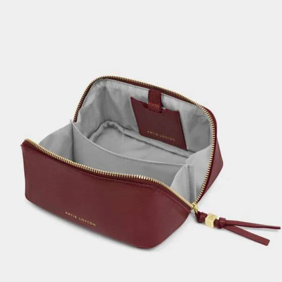 Fold-Out Mirror Makeup Bag Cherry - Katie Loxton
