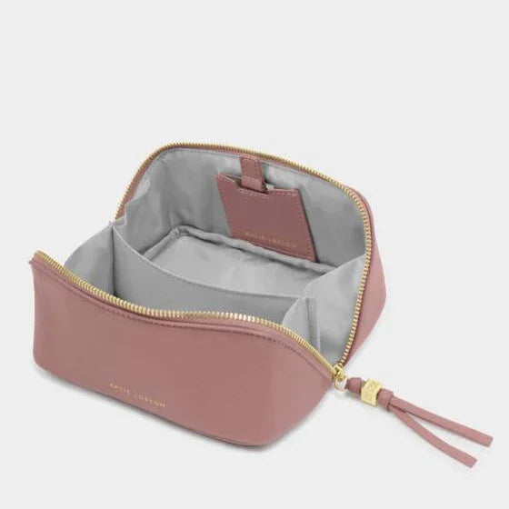 Fold-Out Mirror Makeup Bag Rose Pink - Katie Loxton