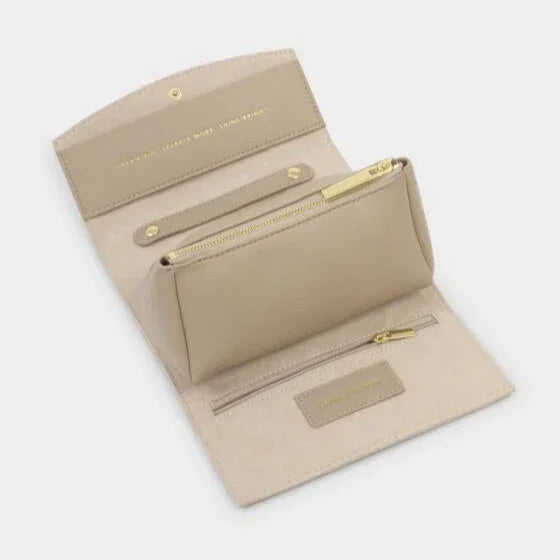 Travel Jewellery & Accessories Organiser - Light Taupe-  Katie Loxton