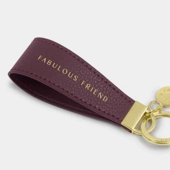 Sentiment Loop Keyring Cherry - Katie Loxton