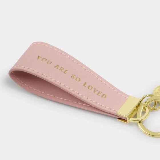 Sentiment Loop Keyring Pink - Katie Loxton