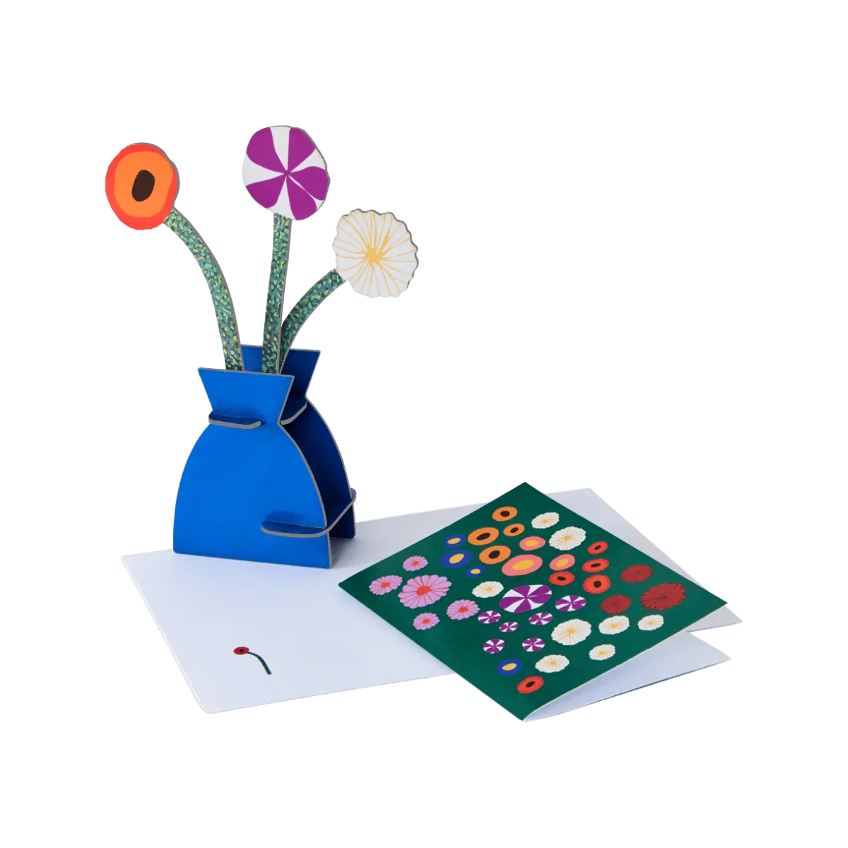Klimt Flowers Pop Up Card