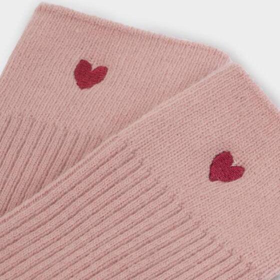 Gift Boxed Heart Socks Blush Pink - Katie Loxton