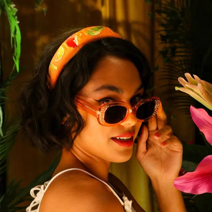 Embroidered Headband - Cocktails