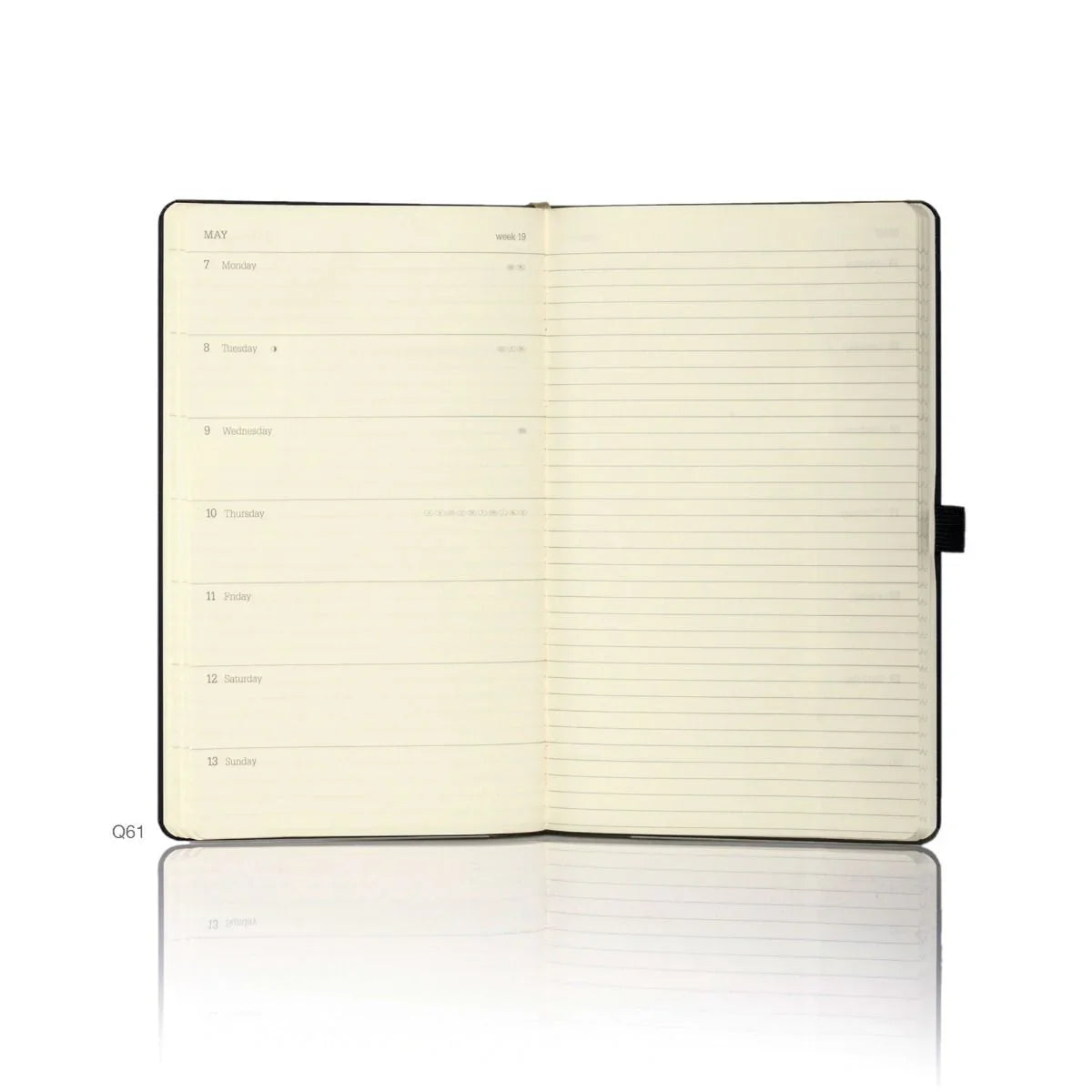 Castelli - Ivory Tucson Medium Weekly 2026 Diary Coral Red
