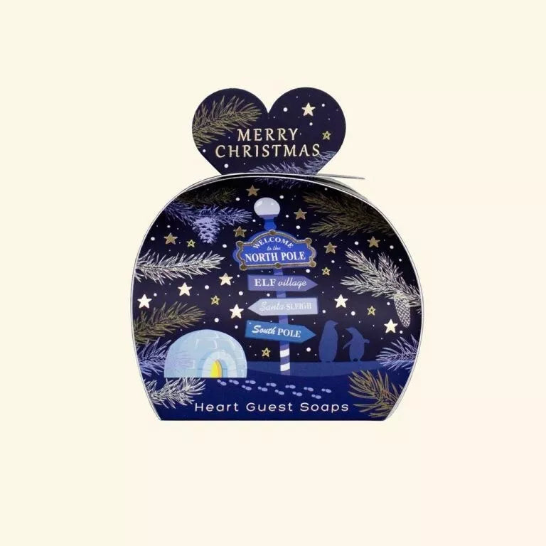 Christmas Luxury North Pole Small Heart Guest Soaps