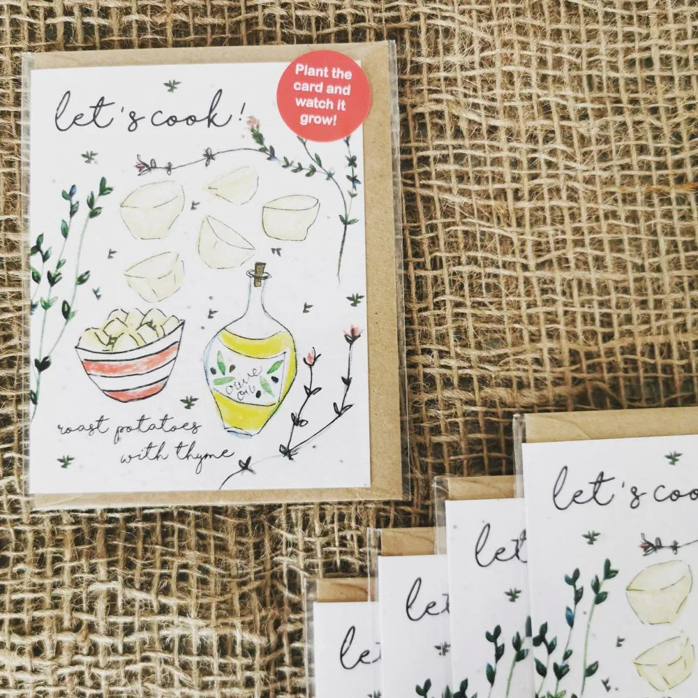 Hannah Marchant - Let's Cook! Roast Potatoes with Thyme Seed Card