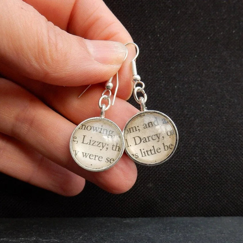 Pride & Prejudice Earrings, Elizabeth and Darcy