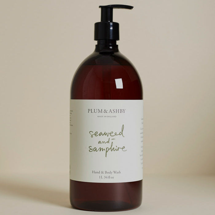 Plum & Ashby - Seaweed and Samphire Hand & Body Wash (1 Litre)