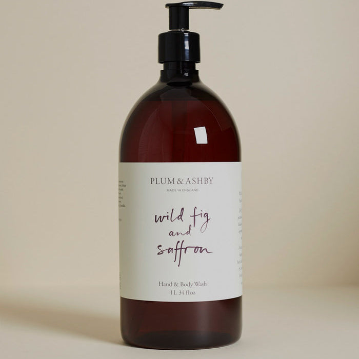 Plum & Ashby - Wild Fig and Saffron Hand & Body Wash (1 Litre)