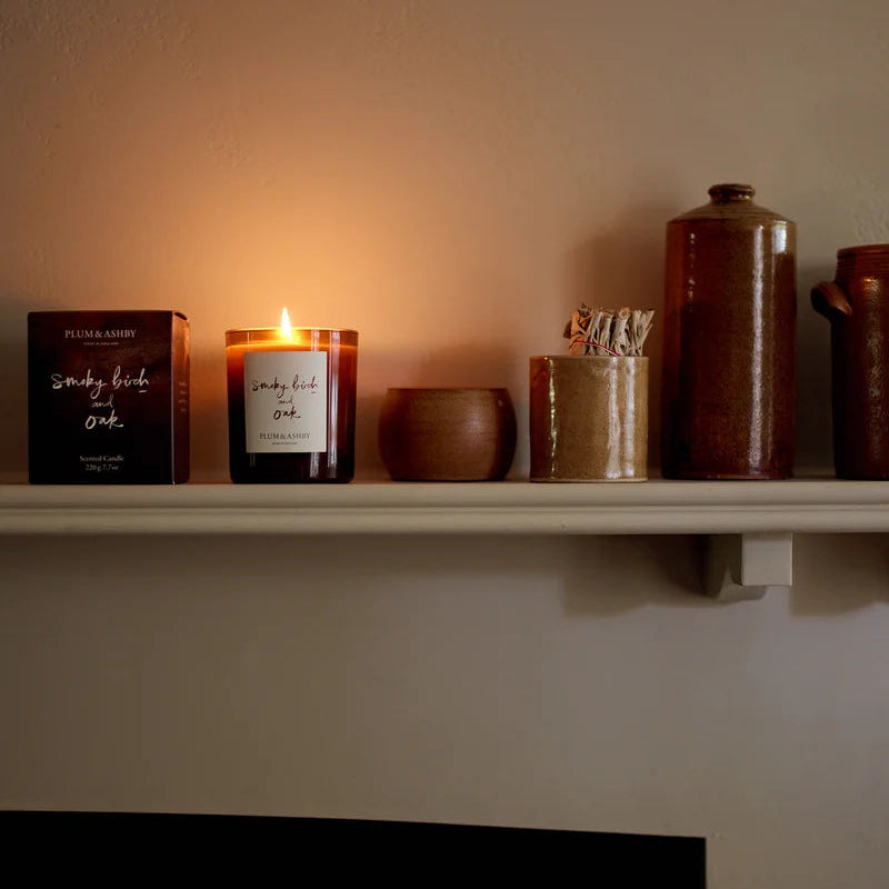 Plum & Ashby - Smoky Birch & Oak Candle