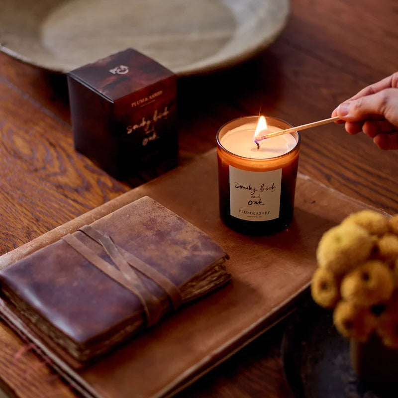Plum & Ashby - Smoky Birch & Oak Candle