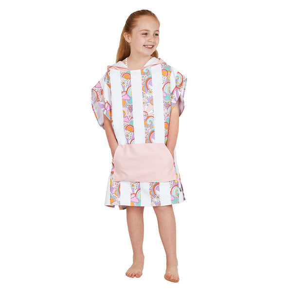 Poncho Kids - Pink Power Age 6-10yrs