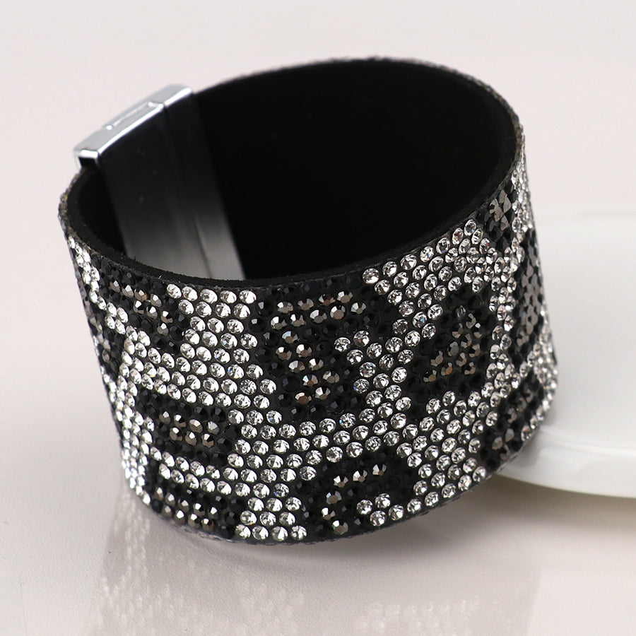 POM - Silver Mix Animal Print Cuff