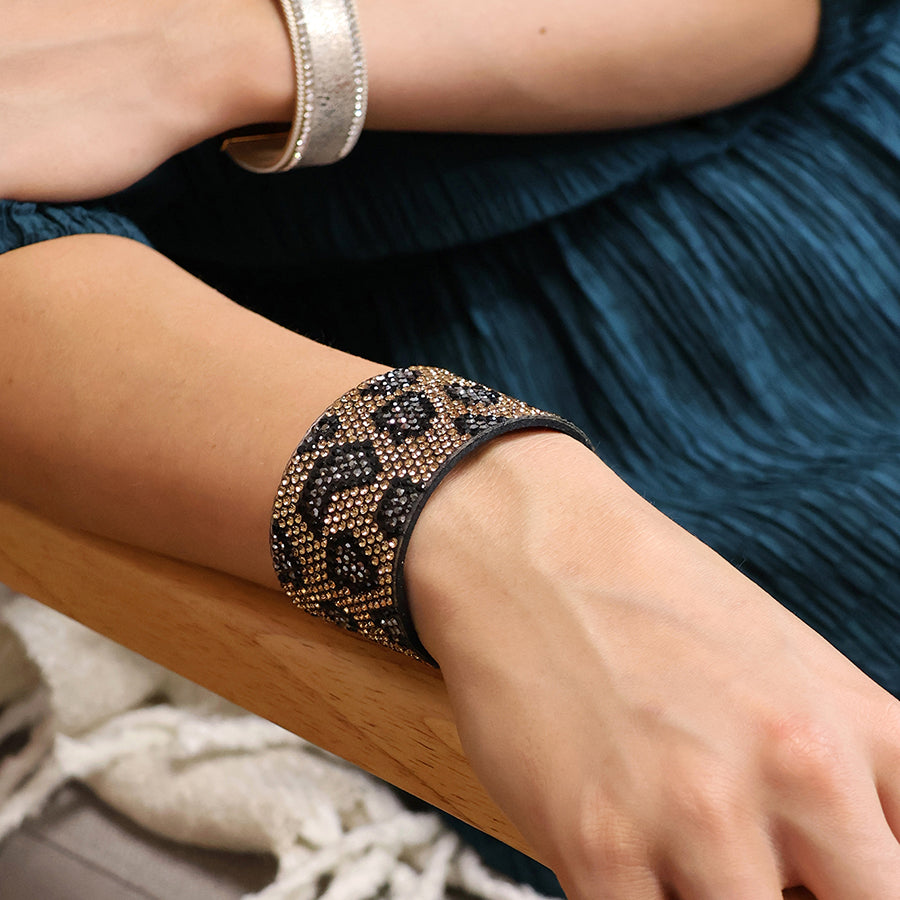POM - Bronze Mix Animal Print Cuff