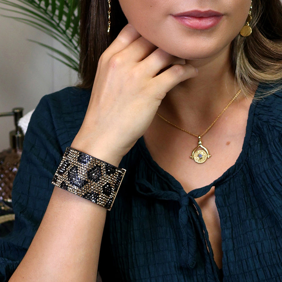 POM - Bronze Mix Animal Print Cuff