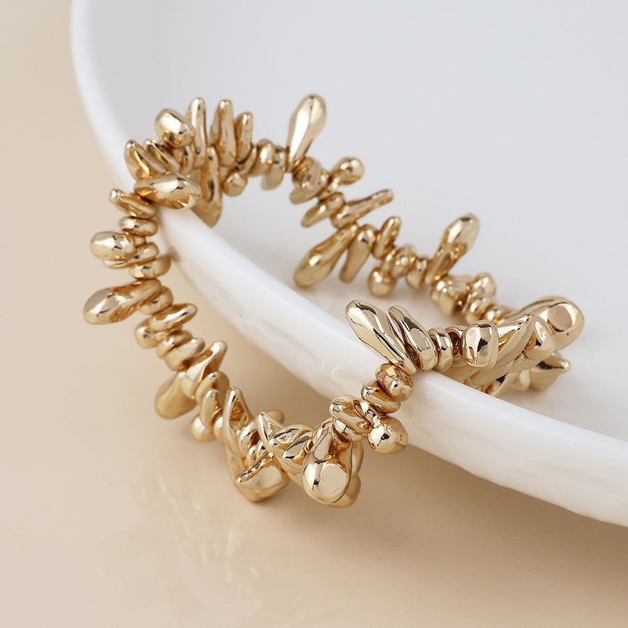 POM -Golden Organic Droplets Bracelet