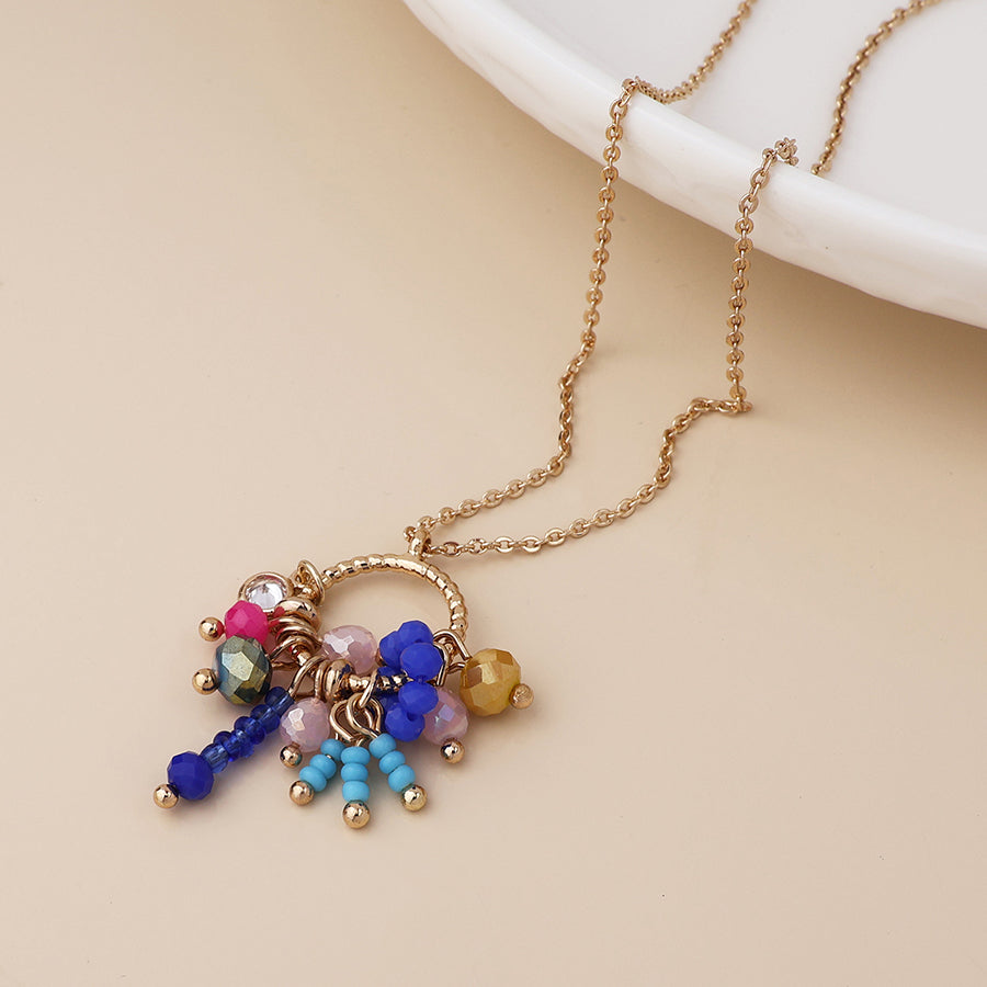 POM - Golden Hoop and Beads Necklace