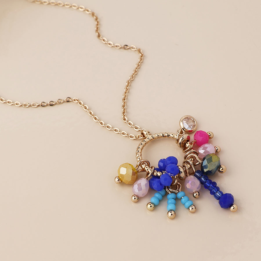 POM - Golden Hoop and Beads Necklace
