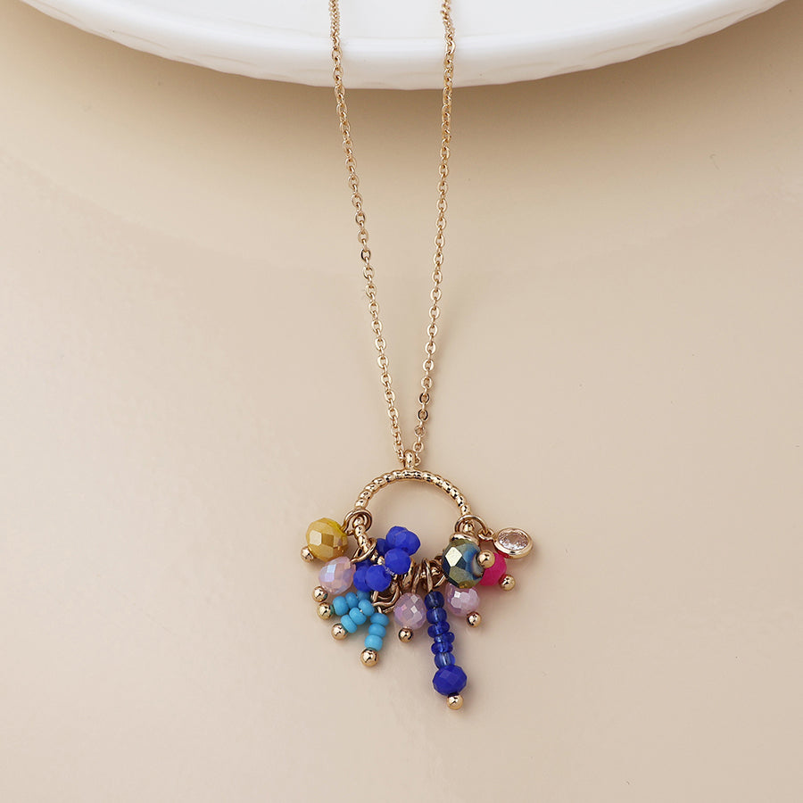 POM - Golden Hoop and Beads Necklace