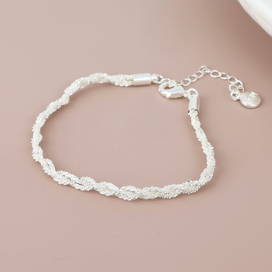 POM - Willow Silver Plated Margarita Chain Bracelet