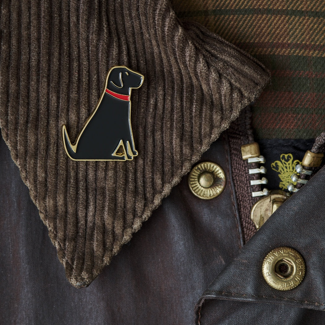 Black Labrador Dog Pin
