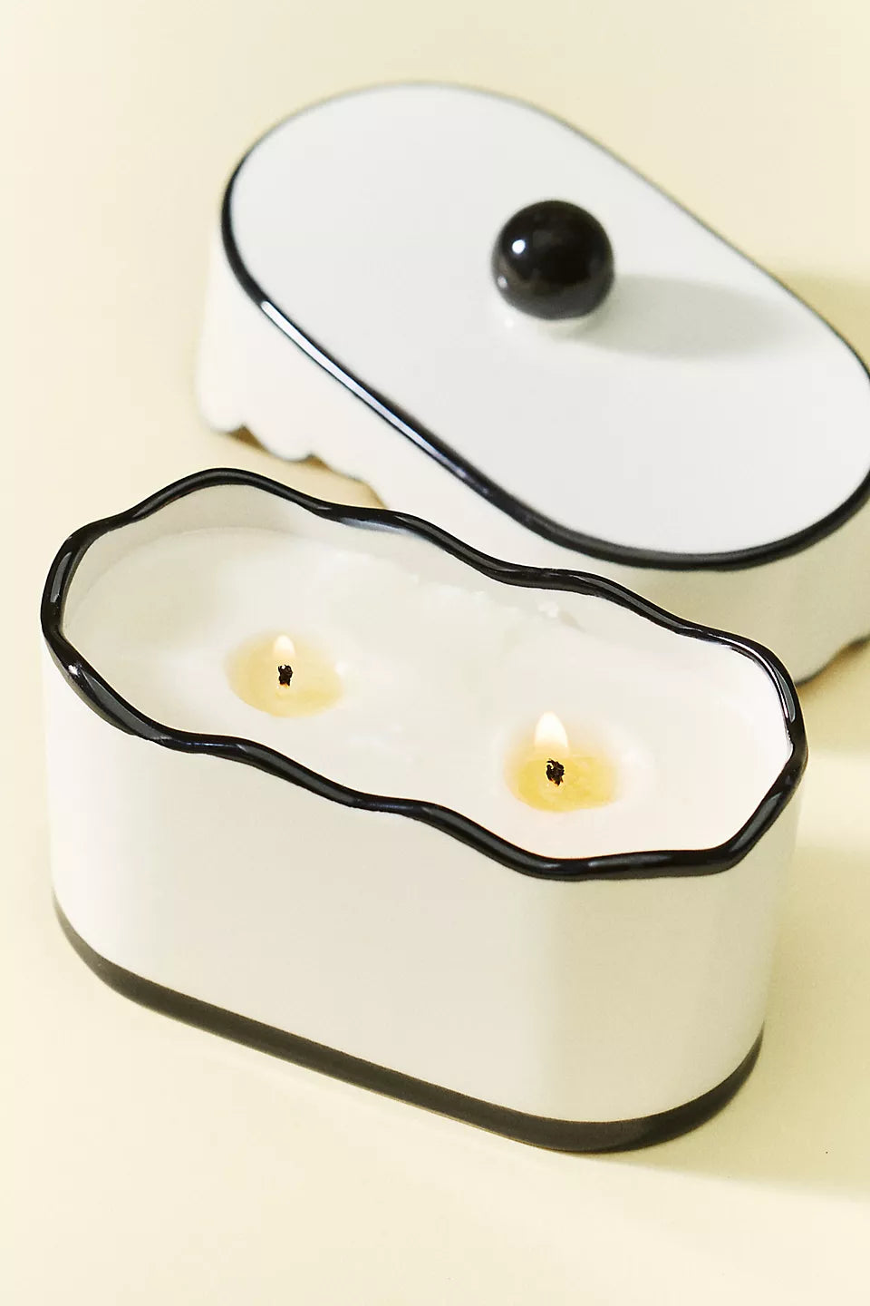 Paddywax Cherie Black Fig & Olive Ceramic Candle with Lid