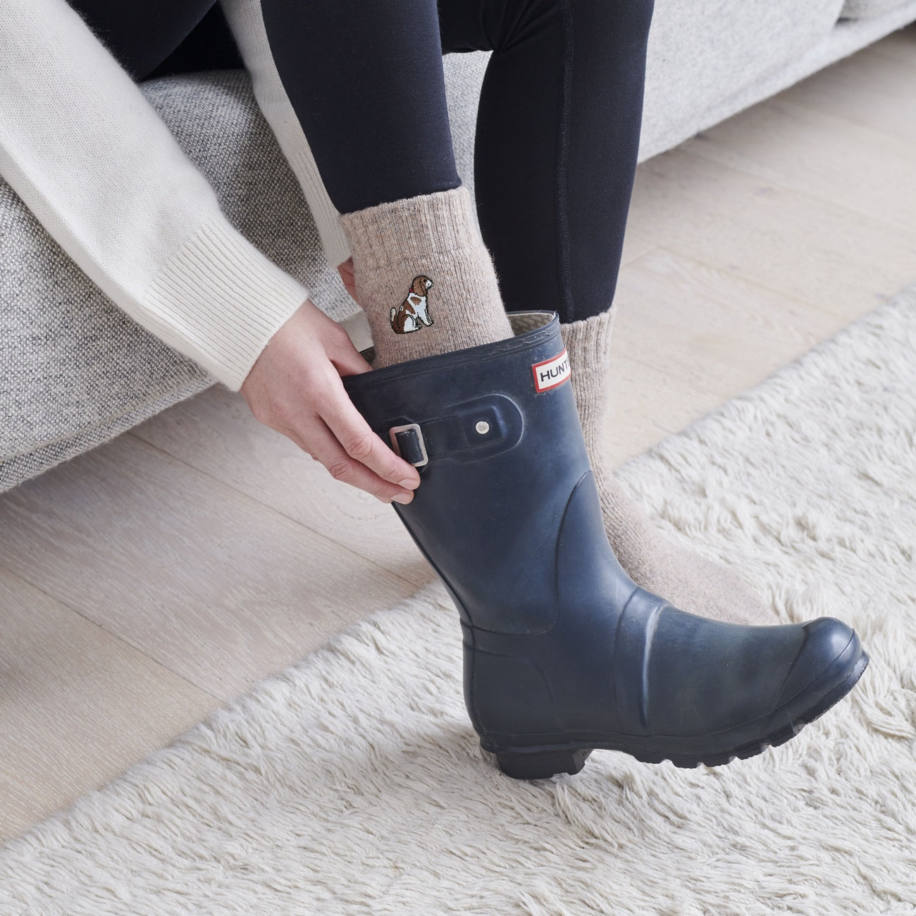 Cavalier King Charles Spaniel Dog Walking Socks