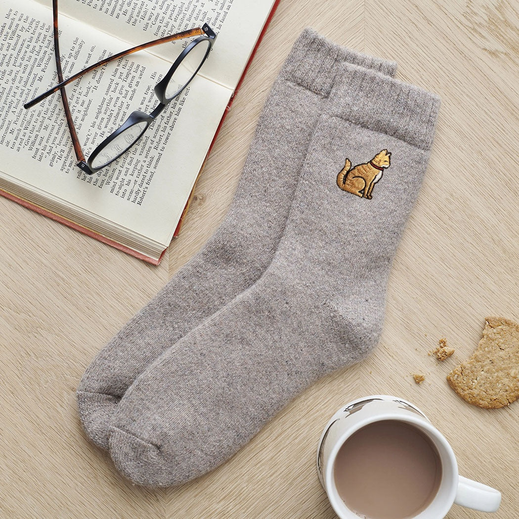 Sweet William - Ginger Cat Wool Socks