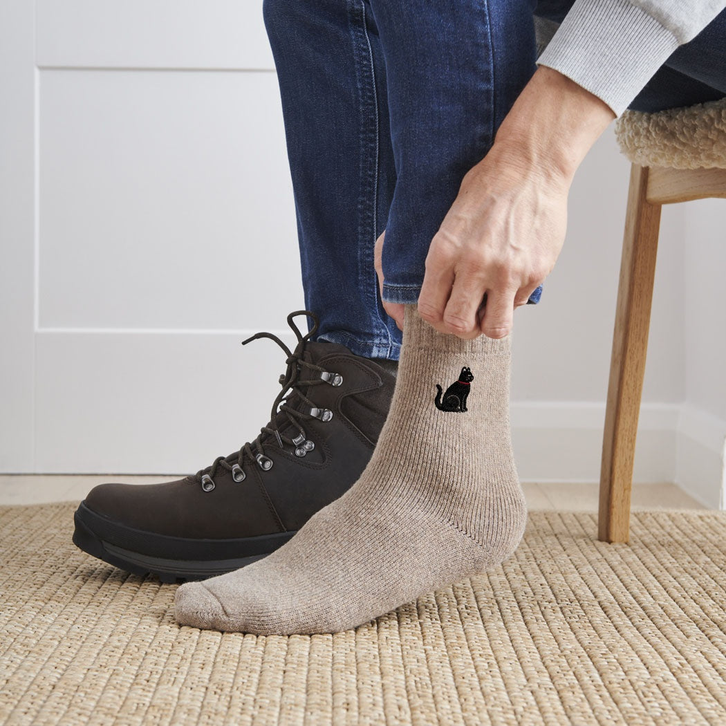 Sweet William - Black Cat Wool Socks