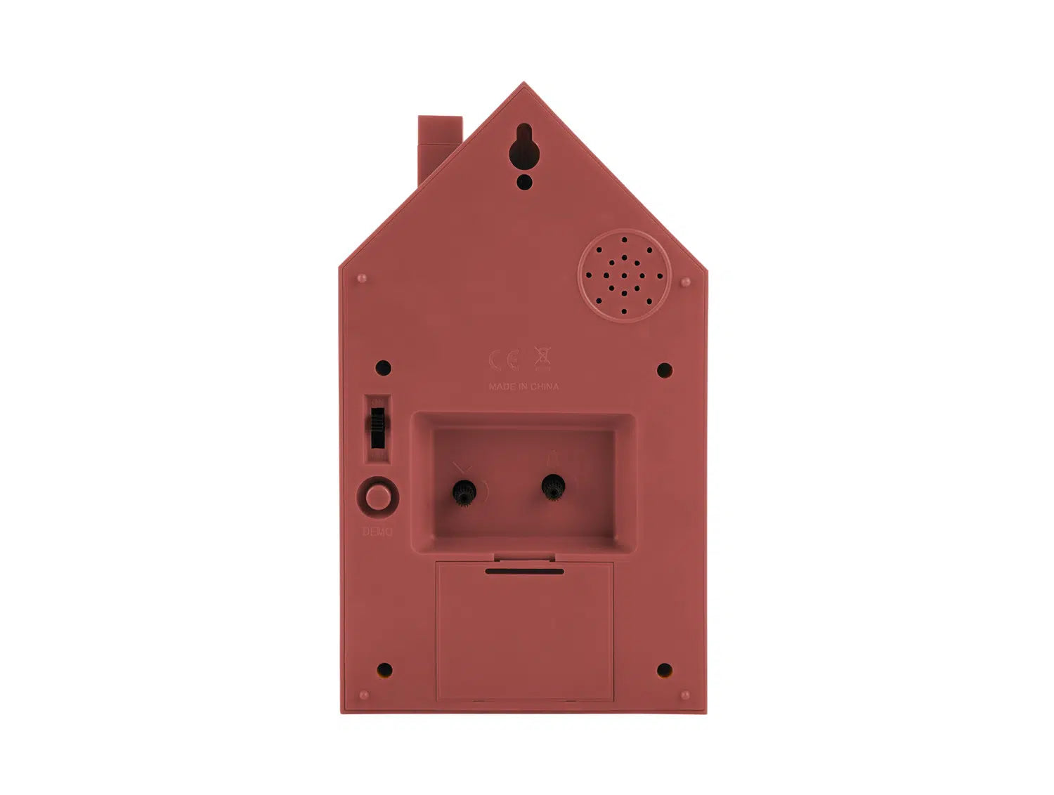Karlsson Modern Cuckoo Alarm Clock, Red Ochre