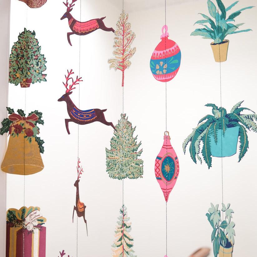 Traditional Christmas Vertical Wall Hanging