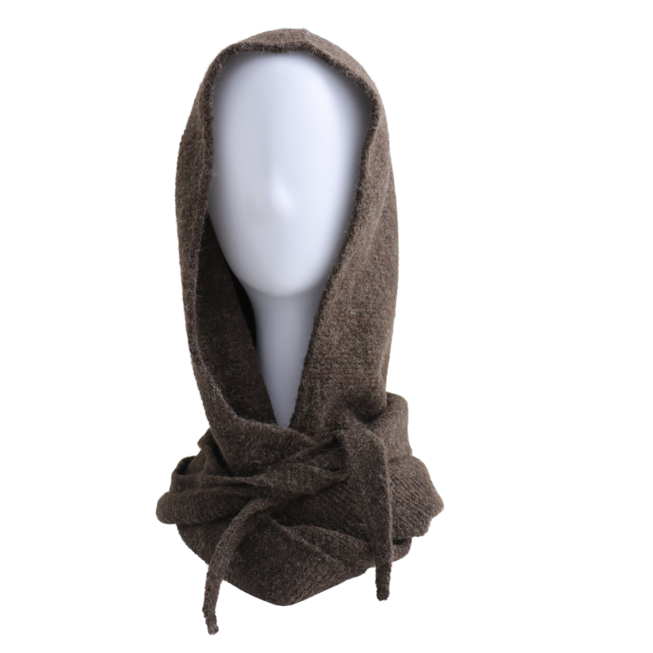 Hooded Scarf - Brown