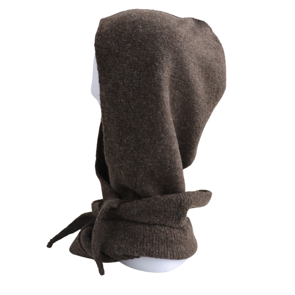 Hooded Scarf - Brown