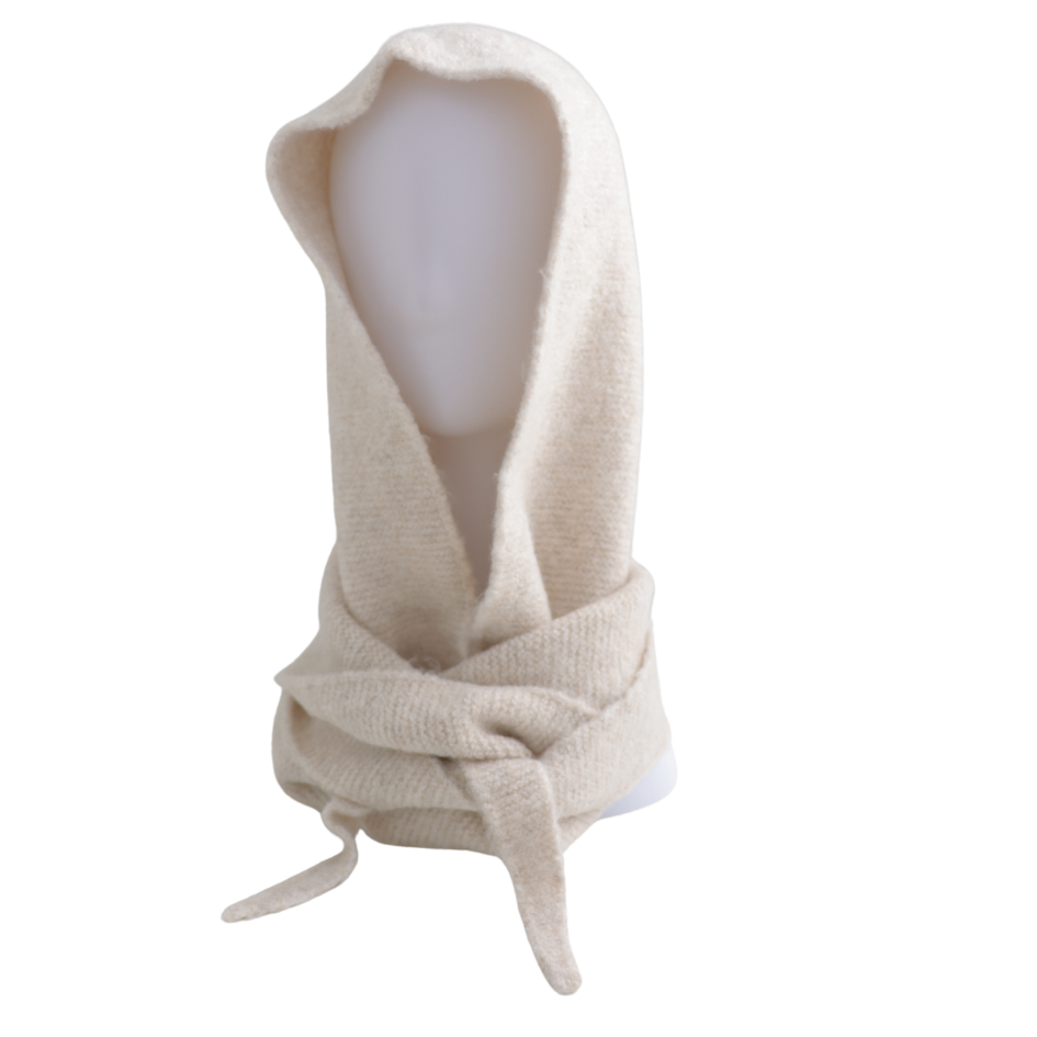 Hooded Scarf - Cream